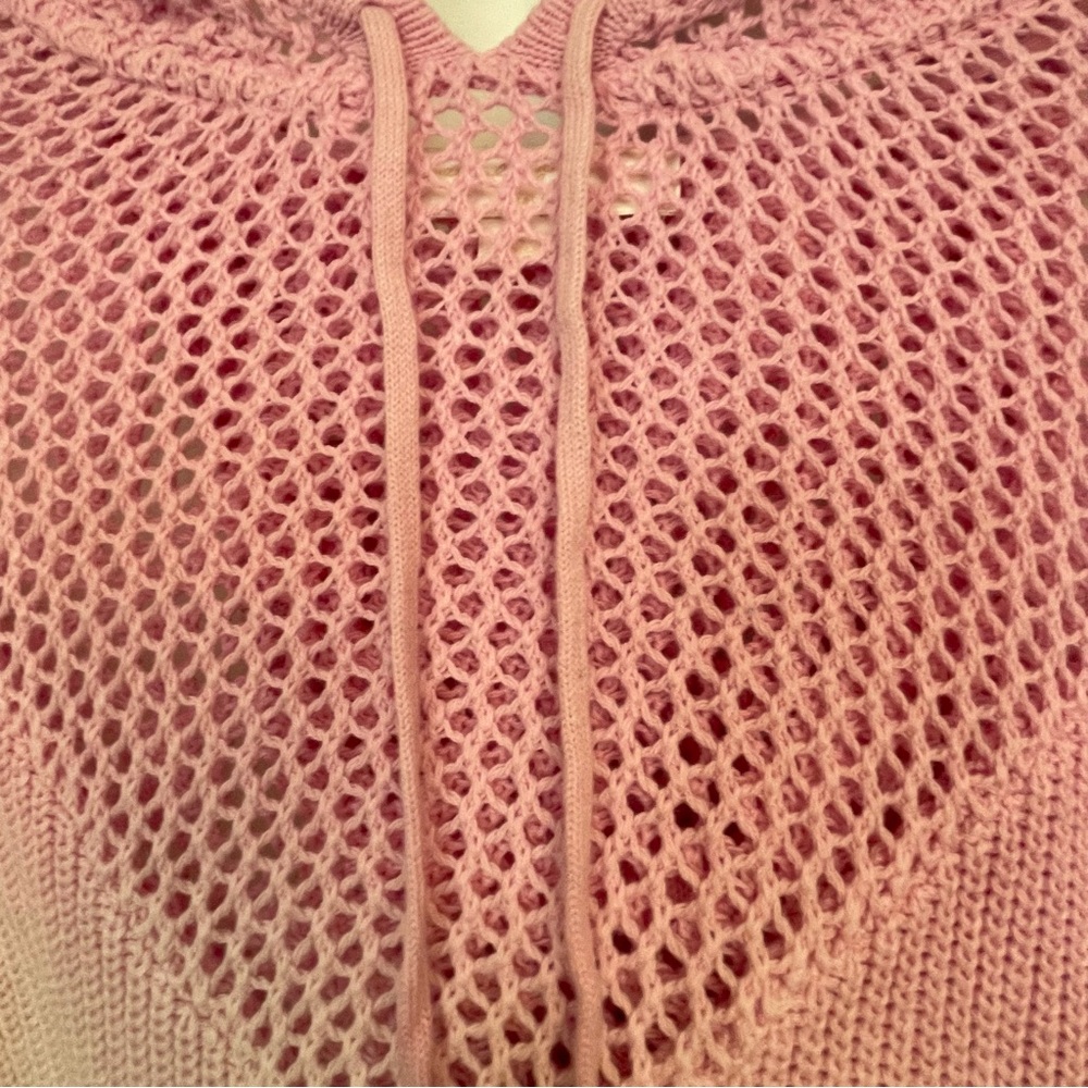 Spiritual Gangster Pink and blue Mesh Knit Top - Picture 4 of 7